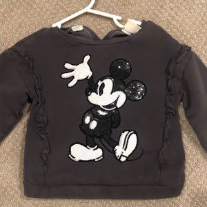 Zara Mickey Mouse sweatshirt 3/4T
